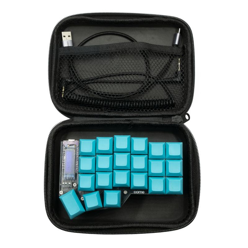 Teclado mecánico Corne, edición Cold, fabricado por Tekroy