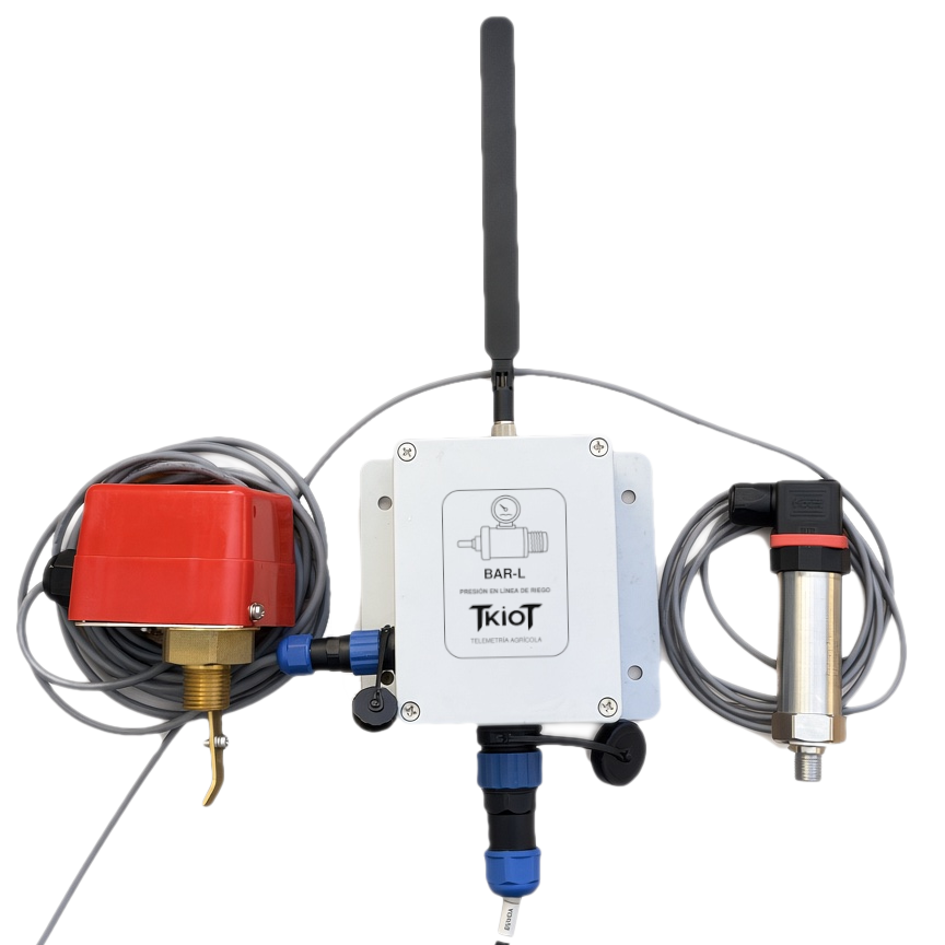 Sensor de presión para línea de riego