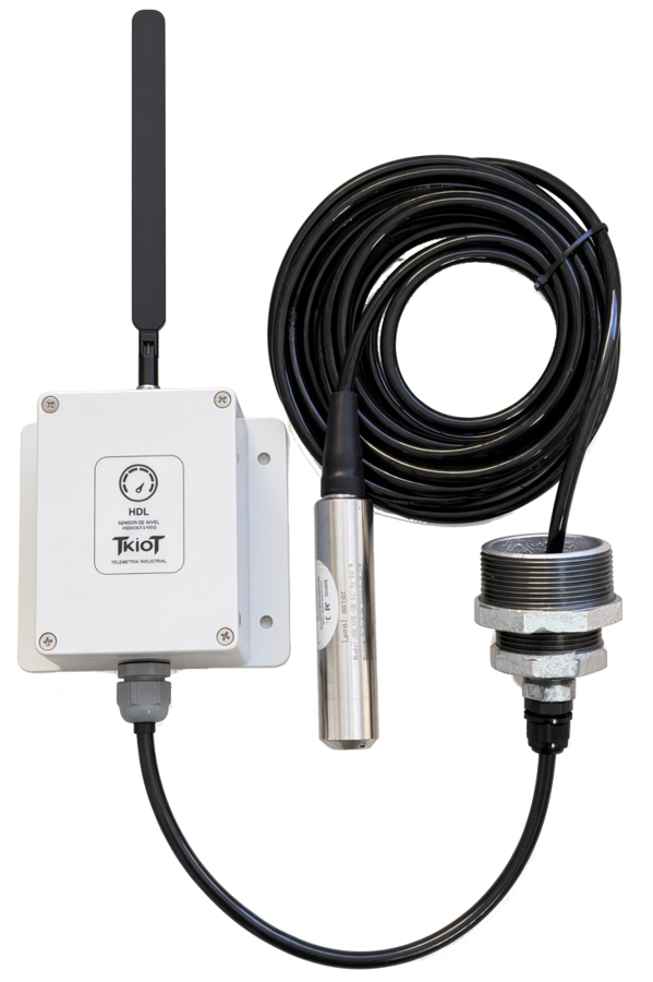Sensor de nivel hidrostático con comunicación LTE